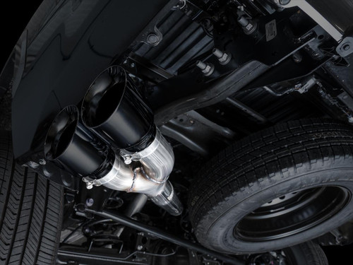 AWE Tuning 0FG Cat-Back Exhaust for 2022-2026 Toyota 3rd Gen Toyota Tundra - Diamond Black Tips (4.5 in)