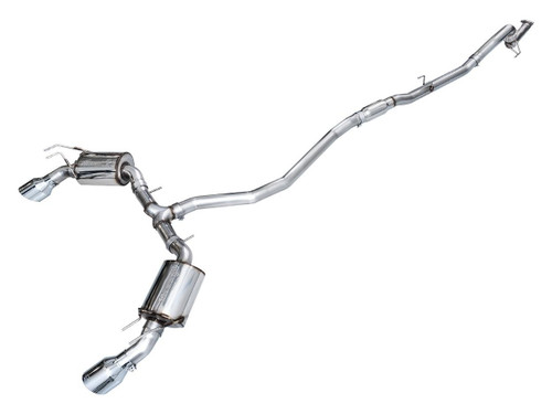 AWE Tuning Touring Edition Cat-Back Exhaust for 2022-2026 Acura Honda Civic - Chrome Silver Tips (5 in)