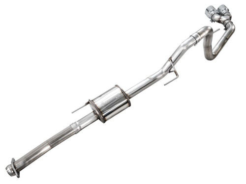 AWE Tuning 0FG Cat-Back Exhaust for 2021-2026 Ford F-150 - Chrome Silver Tips (4.5 in)