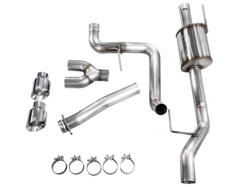 AWE Tuning 0FG Cat-Back Exhaust for 2021-2026 Ford F-150 - Chrome Silver Tips (4.5 in)
