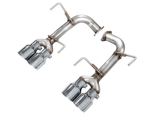 AWE Tuning Track Edition Axle-Back Exhaust for 2022-2026 Subaru WRX - Chrome Silver Tips (4 in)