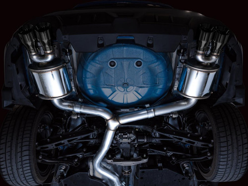 AWE Tuning Touring Edition Cat-Back Exhaust for 2022-2026 Subaru WRX - Diamond Black Tips (4 in)