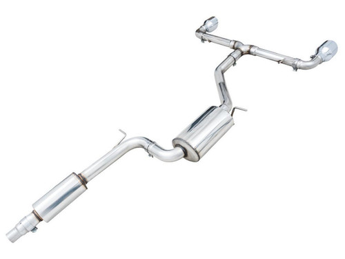 AWE Tuning Touring Edition Cat-Back Exhaust for 2022-2026 Volkswagen GTI - Chrome Silver Tips (5 in)