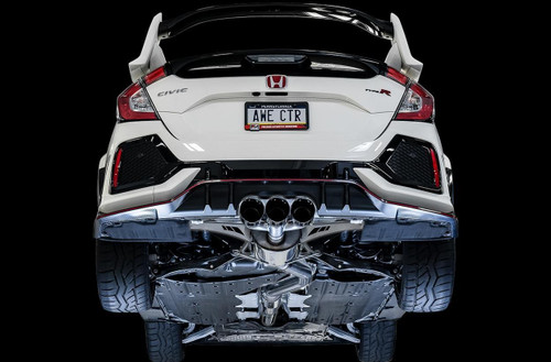 AWE Tuning Touring Edition Cat-Back Exhaust for 2017-2021 Honda Civic - Diamond Black Tips (4.5 in)