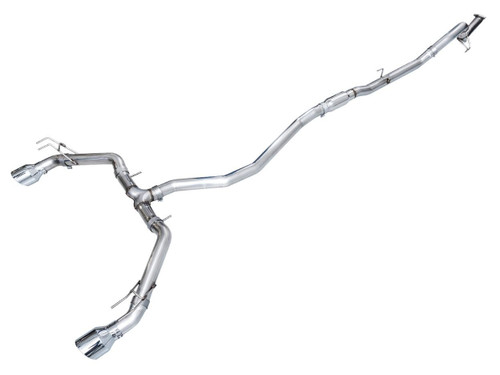 AWE Tuning Track Edition Cat-Back Exhaust for 2022-2026 Acura Honda Civic - Chrome Silver Tips (5 in)