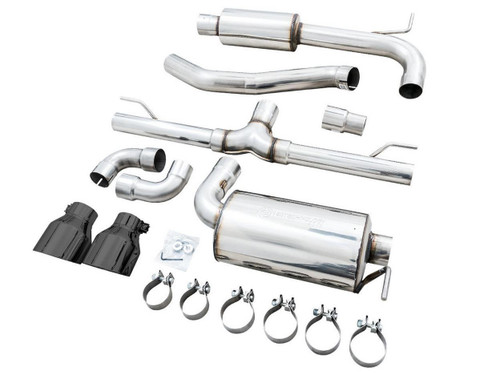 AWE Tuning Touring Edition Cat-Back Exhaust for 2022-2026 Volkswagen GTI - Diamond Black Tips (5 in)