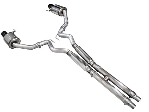 AWE Tuning Touring Edition Cat-Back Exhaust for 2024-2026 Ford Mustang - Diamond Black Tips (4.5 in)