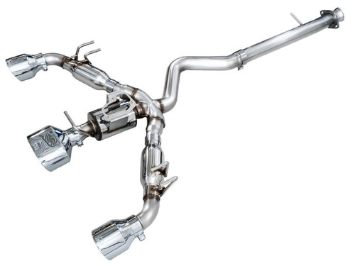 AWE Tuning Track Edition Cat-Back Exhaust for 2023-2026 Toyota GR Corolla - Chrome Silver Tips (5 in)
