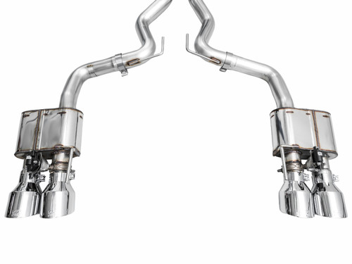 AWE Tuning SwitchPath Cat-Back Exhaust for 2024-2026 Ford Mustang - Chrome Silver Tips (5 in)