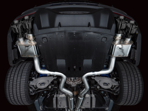 AWE Tuning SwitchPath Cat-Back Exhaust for 2024-2026 Ford Mustang - Diamond Black Tips (4 in)
