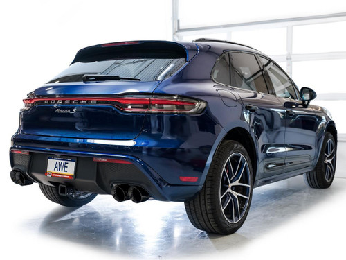AWE Tuning Touring Edition Cat-Back Exhaust for 2022-2025 Porsche Macan - Diamond Black Tips (4.5 in)