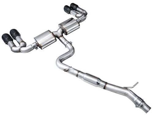 AWE Tuning Touring Edition Cat-Back Exhaust for 2022-2026 Audi S3 - Diamond Black Tips (4.5 in)