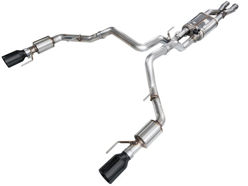 AWE Tuning SwitchPath Cat-Back Exhaust for 2023-2026 Ford F-150 - Diamond Black Tips (5 in)