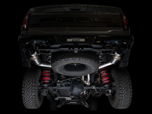 AWE Tuning SwitchPath Cat-Back Exhaust for 2023-2026 Ford F-150 - Diamond Black Tips (5 in)