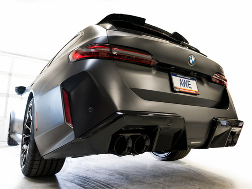 AWE Tuning Track Edition Cat-Back Exhaust for 2025-2027 BMW M5 - Diamond Black Tips (4.5 in)