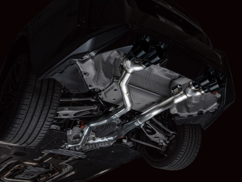 AWE Tuning Track Edition Cat-Back Exhaust for 2023-2026 BMW G87 M2 - Diamond Black Tips (4.5 in)