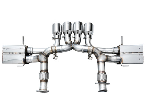 AWE Tuning SwitchPath Cat-Back Exhaust for 2023-2026 Chevrolet Corvette - Chrome Silver Tips (4.5 in)
