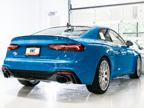 AWE Tuning Touring Edition Cat-Back Exhaust for 2021-2024 Audi B9.5 RS 5 Coupe - Diamond Black Tips (7 in)