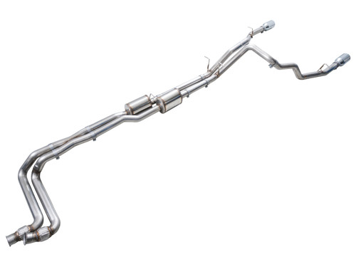 AWE Tuning 0FG Cat-Back Exhaust for 2025-2026 Ram 1500 - Chrome Silver Tips (5 in)