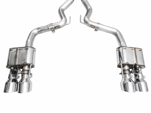 AWE Tuning SwitchPath Cat-Back Exhaust for 2024-2026 Ford Mustang - Chrome Silver Tips (4 in)