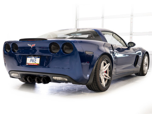 AWE Tuning Touring Edition Axle-Back Exhaust for 2006-2013 Chevrolet Corvette - Diamond Black Tips (4.5 in)