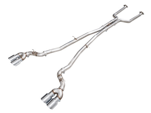 AWE Tuning Track Edition Cat-Back Exhaust for 2025-2027 BMW M5 - Chrome Silver Tips (4.5 in)