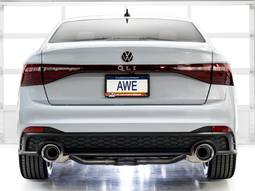 AWE Tuning Track Edition Cat-Back Exhaust for 2022-2026 Volkswagen Jetta - Chrome Silver Tips (5 in)