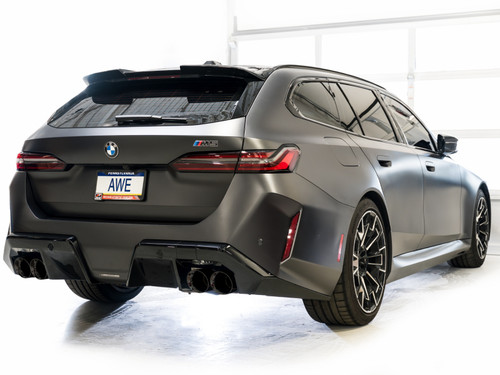 AWE Tuning Touring Edition Cat-Back Exhaust for 2025-2027 BMW M5 - Diamond Black Tips (4.5 in)