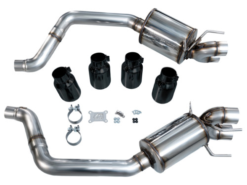 AWE Tuning Touring Edition Axle-Back Exhaust for 2005-2008 Chevrolet Corvette - Diamond Black Tips (4.5 in)