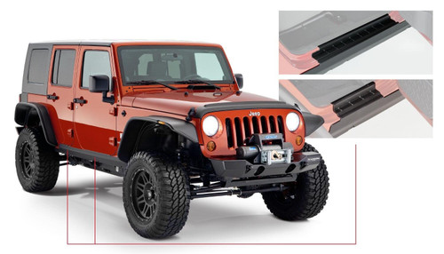 Bushwacker Rocker Panel 14012 for 2007-2018 Jeep (Wrangler, Wrangler JK)