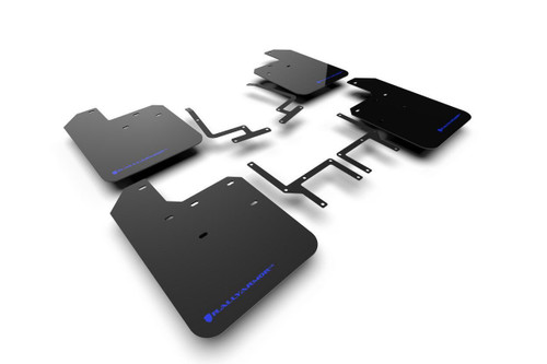 For Rally Armor 18-22 Jeep JL Wrangler Black UR Mud Flap W/ Blue Logo