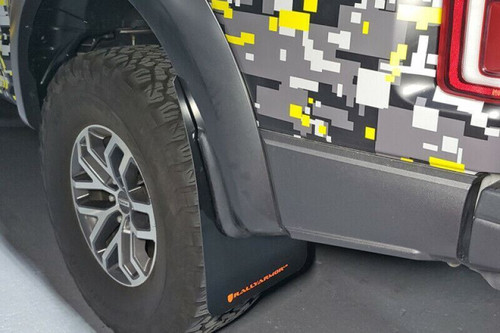 Rally Armor MF53-UR-BLK/DGRY Black Mud Flap/Dark Grey Logo