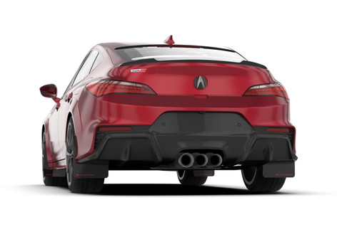 Rally Armor Black UR Mud Flap with Red Logo for 23-24 Acura Integra + Integra Type-S (No Drilling Required)