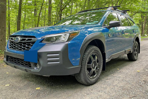 Rally Armor for 2022 Subaru Outback Wilderness Black Mud Flap Grey Logo