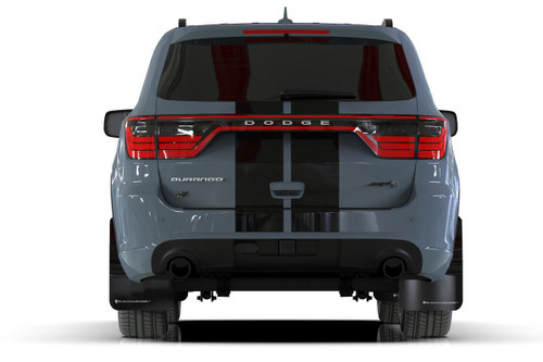 Rally Armor for 2016-21 Dodge Durango SRT / RT Black UR Mud Flap White Logo