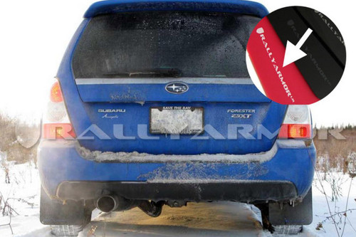 Rally Armor UR Red Mud Flap with White Logo for 2003-2008 Subaru Forester