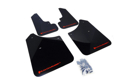 Rally Armor for 2003-2008 Subaru Forester UR Black Mud Flap W/ Red Logo