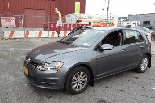 Rally Armor for 2015+ VW Golf/GTI/TSI UR Red Mud Flap w/ White Logo