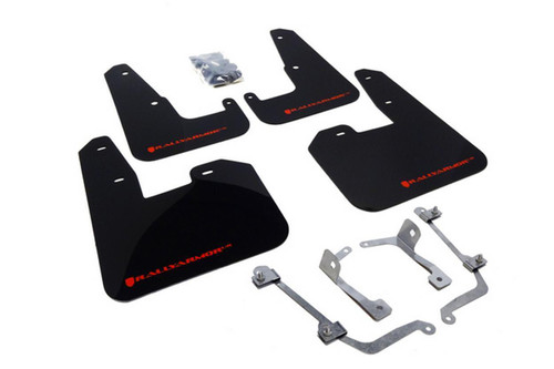 Rally Armor V2 for 08-11 STI (hatch) / 11 WRX (hatch) UR Black Mud Flap w/ logo
