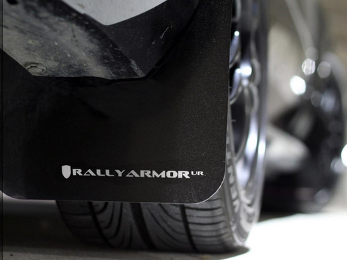 Rally Armor UR Black Mud Flap with White Logo for 02-07 Subaru WRX/STI/RS/2.5i (wagons req mod)