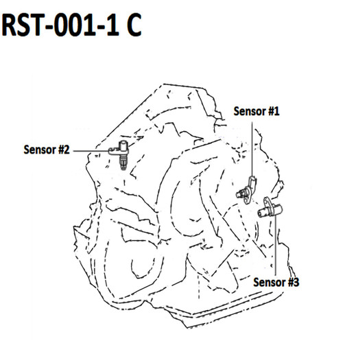 AISIN Automatic Transmission Revolution Sensor RST-002-1 for 2012-2020 Scion/Toyota 1.8L 1.3L (iM, iQ, C-HR, Corolla)