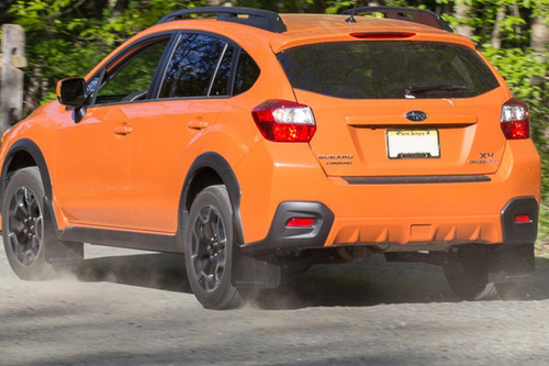 Rally Armor for 13+ Subaru XV Crosstrek Black Mud Flap W/ Red Logo