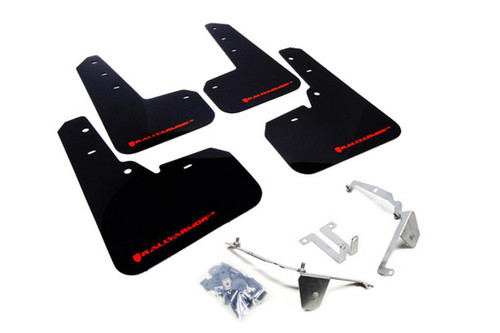 Rally Armor for 13+ Subaru XV Crosstrek Black Mud Flap W/ Red Logo