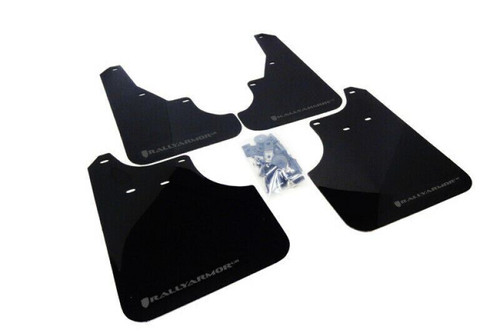 Rally Armor MF11-UR-BLK/GRY Black Mud Flap/Grey Logo