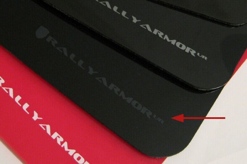 Rally Armor MF5-UR-BLK/GRY Black Mud Flap/Grey Logo