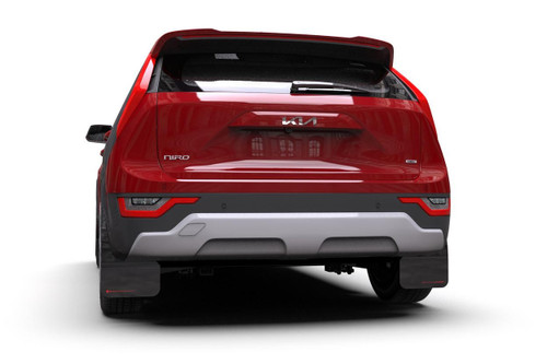 For Rally Armor 2023 Kia Niro SG2 Black UR Mud Flap Red Logo