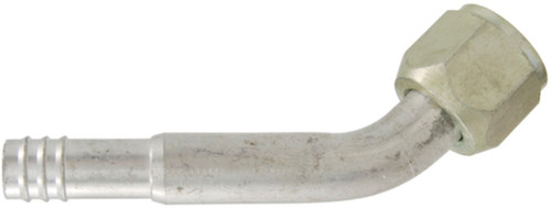 Four Seasons 45 Degree Female O-Ring, Aluminum, Standard Diameter Barb and Clamp, A/C Fitting 12112