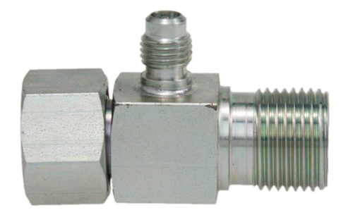 Four Seasons Female O-Ring to Male Insert O-Ring with R12 Service Port, Steel, Adapter 12197
