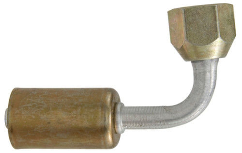 Four Seasons 90 Degree Female Flare, Aluminum, Standard Diameter Beadlock, A/C Fitting 10606