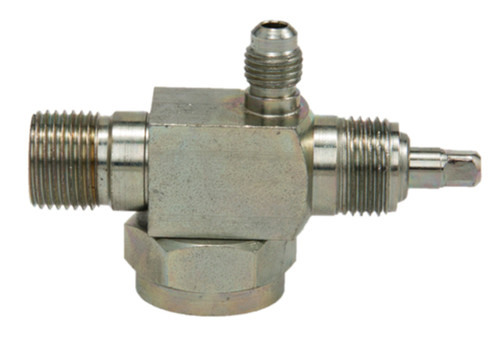 Four Seasons 90 Degree Rotolock to Male Insert O-Ring w/ R12 Port, Steel, Service Valve 12729